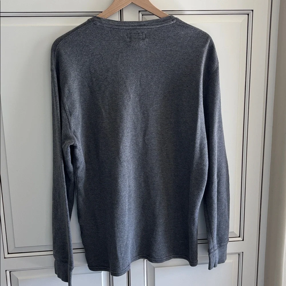 Polo Ralph‎ Lauren Waffle Knit Thermal Pony Pullover Long Sleeve Gray Men’s XL
